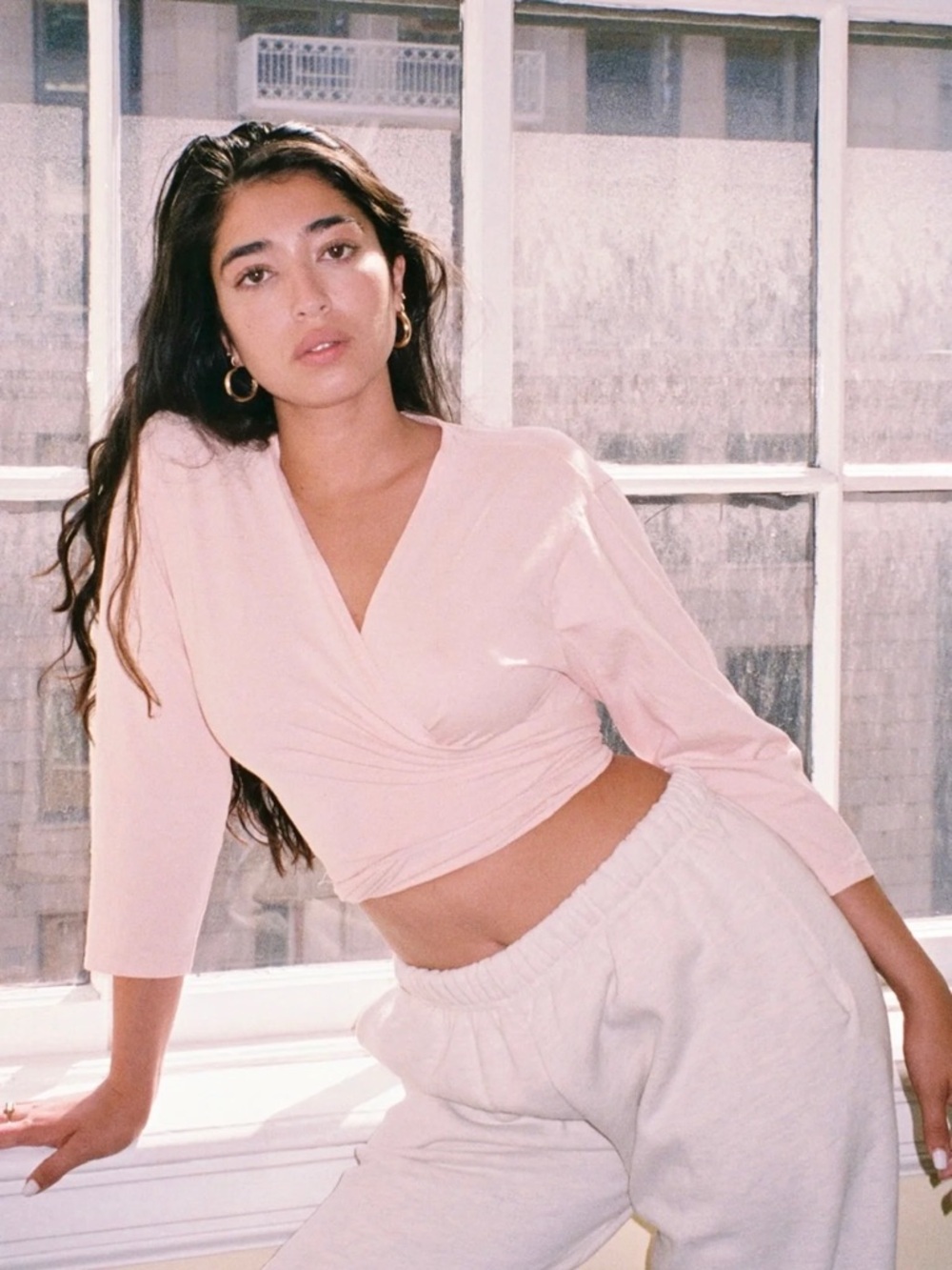 Los Angeles Apparel Le Weekend Tie Top